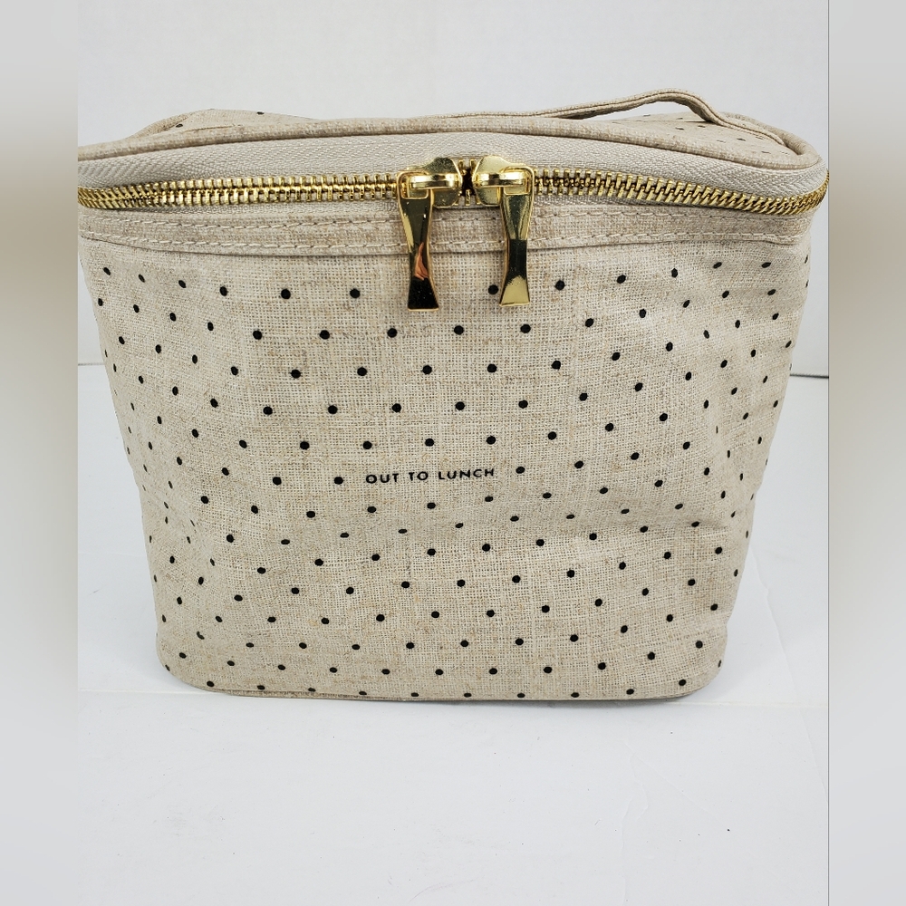 Kate Spade Deco Dots Out To Lunch, Insulated,Canvas Lunch Tote